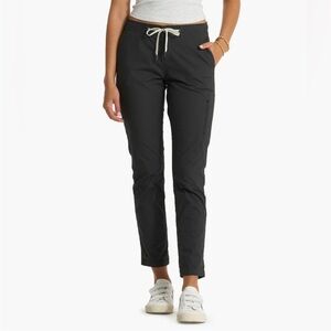 VUORI ripstop pant organic cotton straight leg dark gray charcoal women’s size S